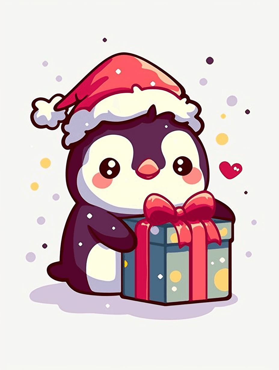 Christmas Penguin 013 original repeating artwork