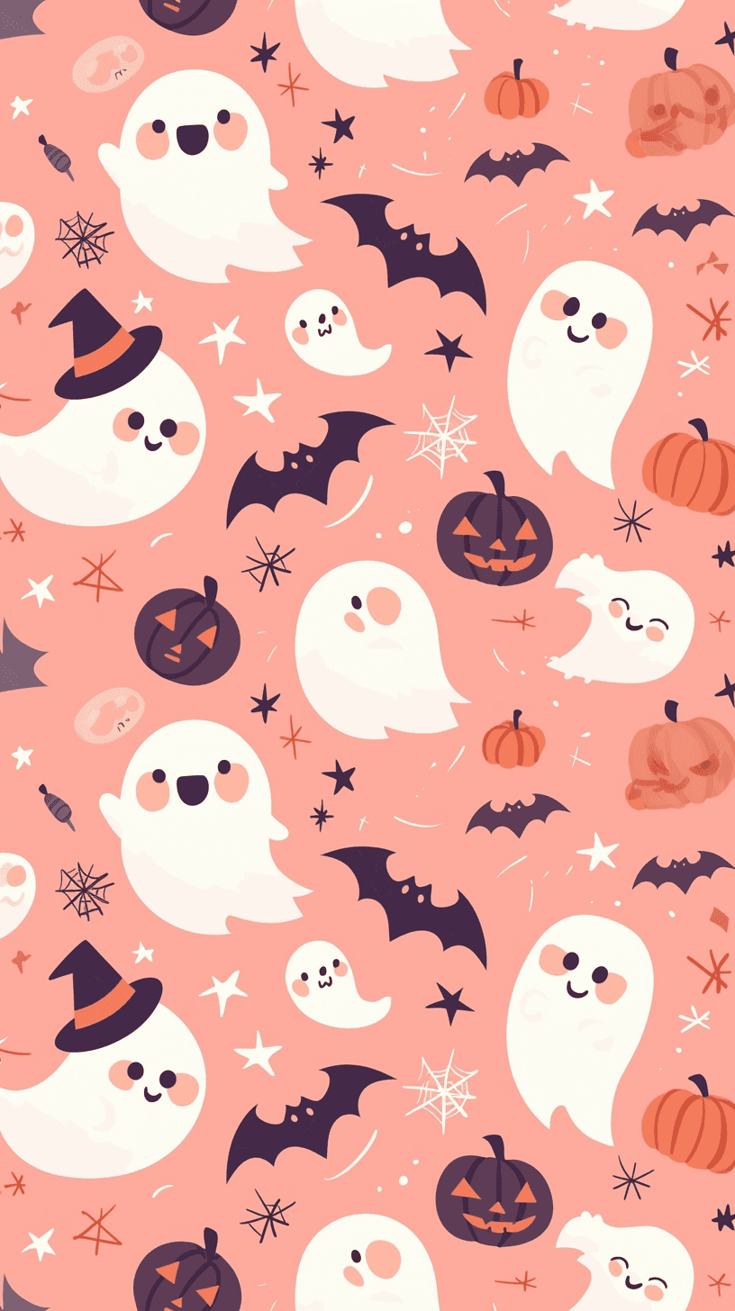 Halloween Ghost 155 original repeating artwork