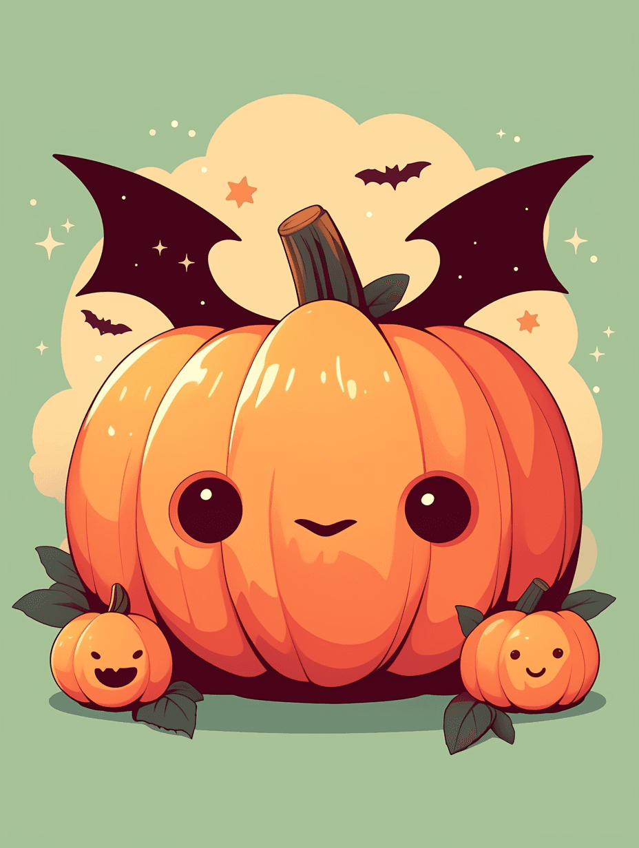 Halloween Pumpkin 085 original repeating artwork
