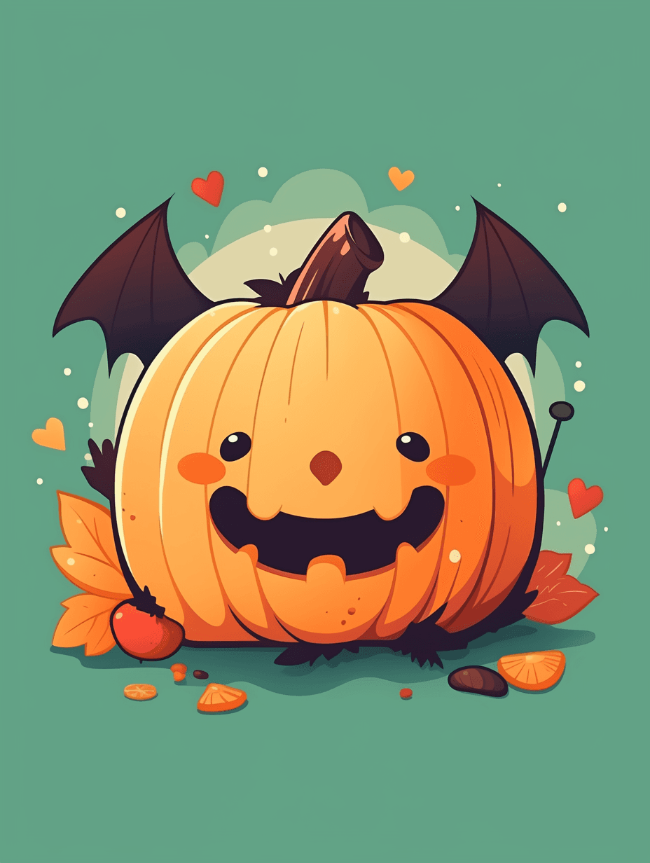 Halloween Pumpkin 481 original repeating artwork