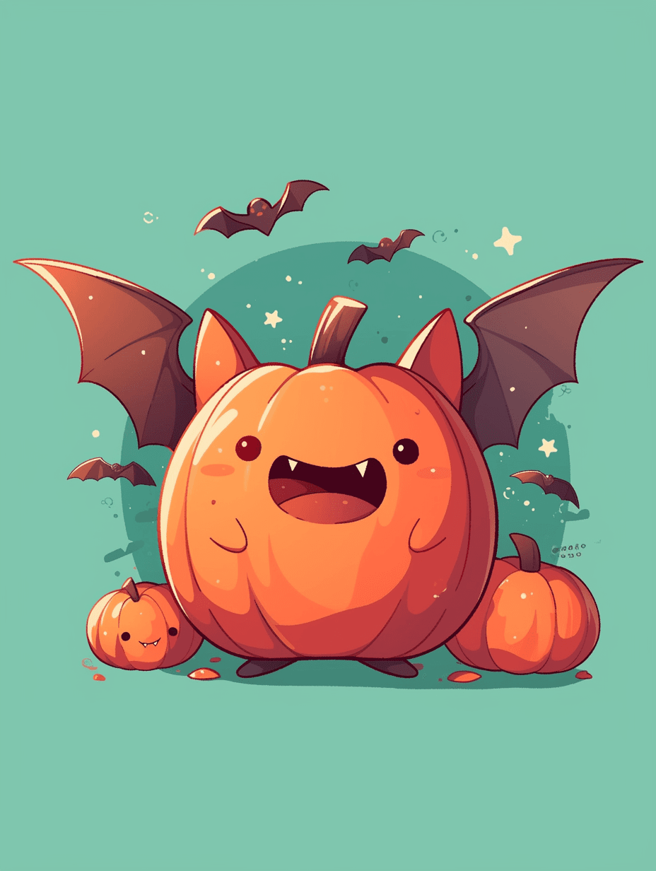 Halloween Pumpkin 080 original repeating artwork