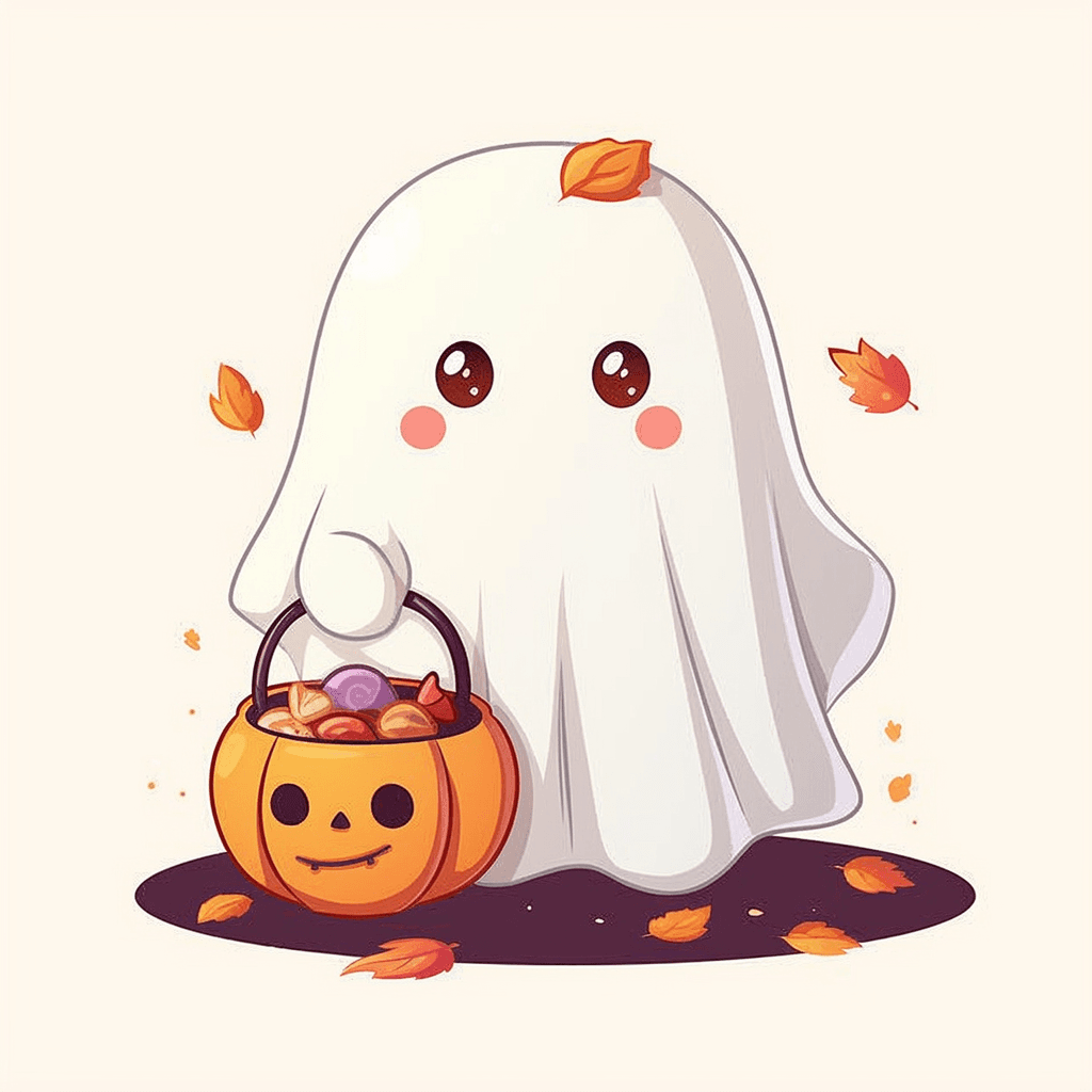 Halloween Ghost 498 original repeating artwork