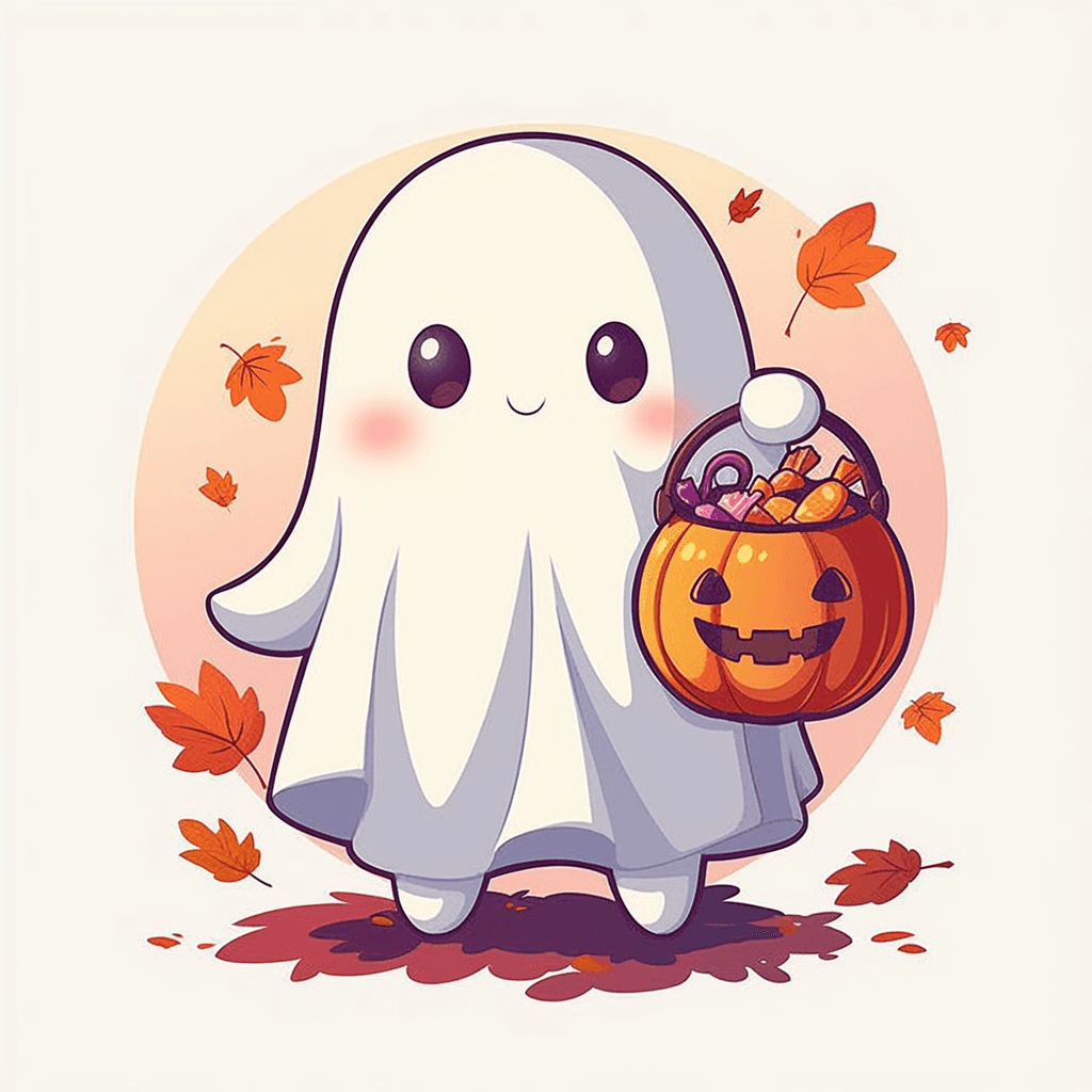 Halloween Ghost 079 original repeating artwork