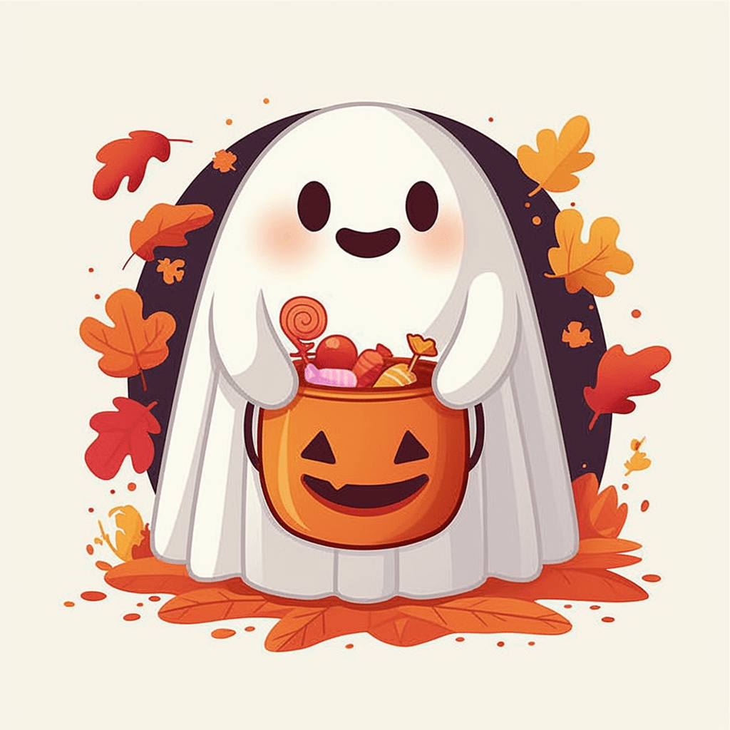 Halloween Ghost 1538 original repeating artwork