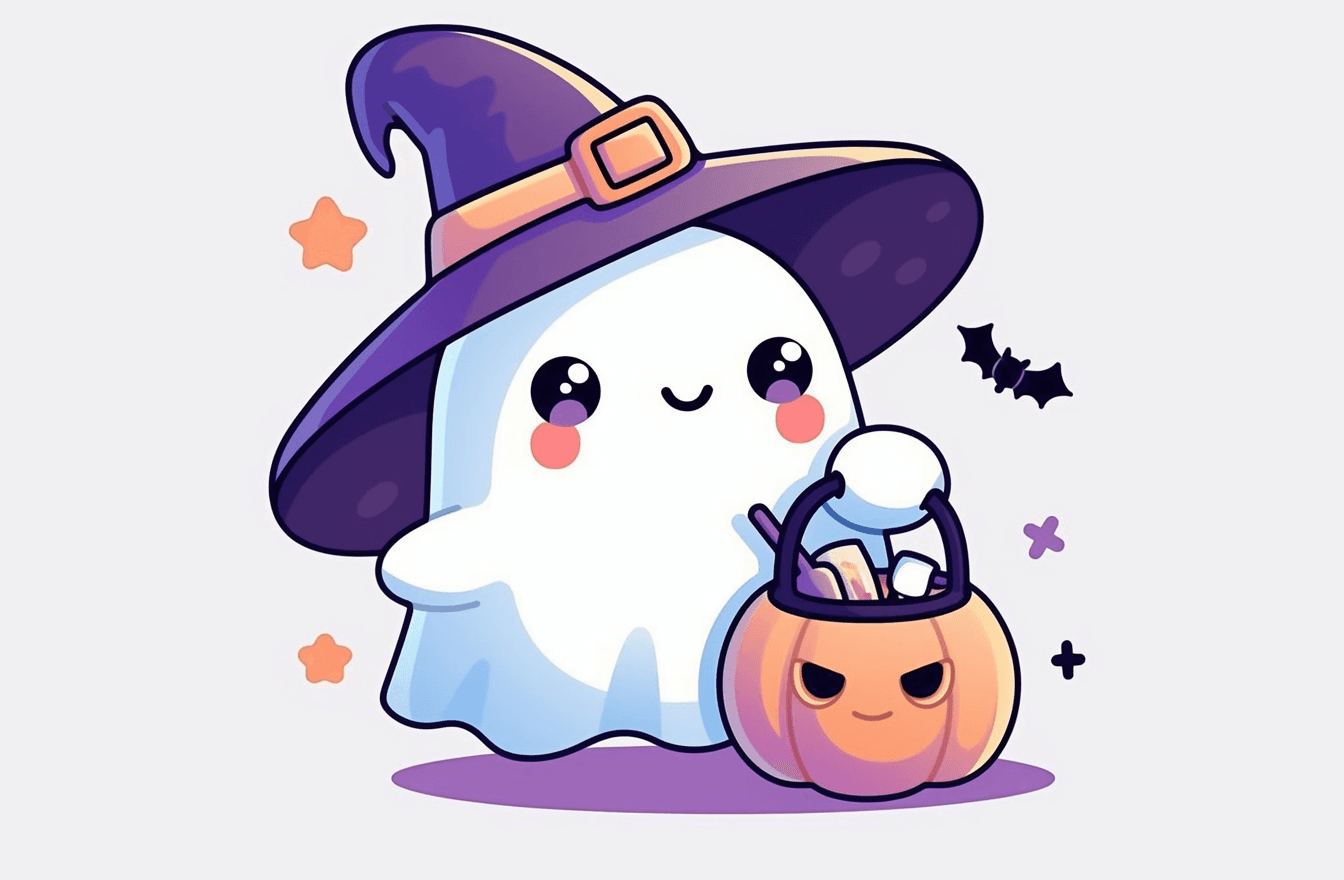 Halloween Ghost 1570 original repeating artwork