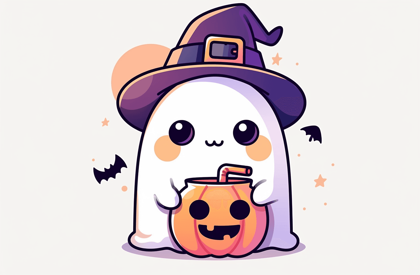 Halloween Ghost 007 original repeating artwork