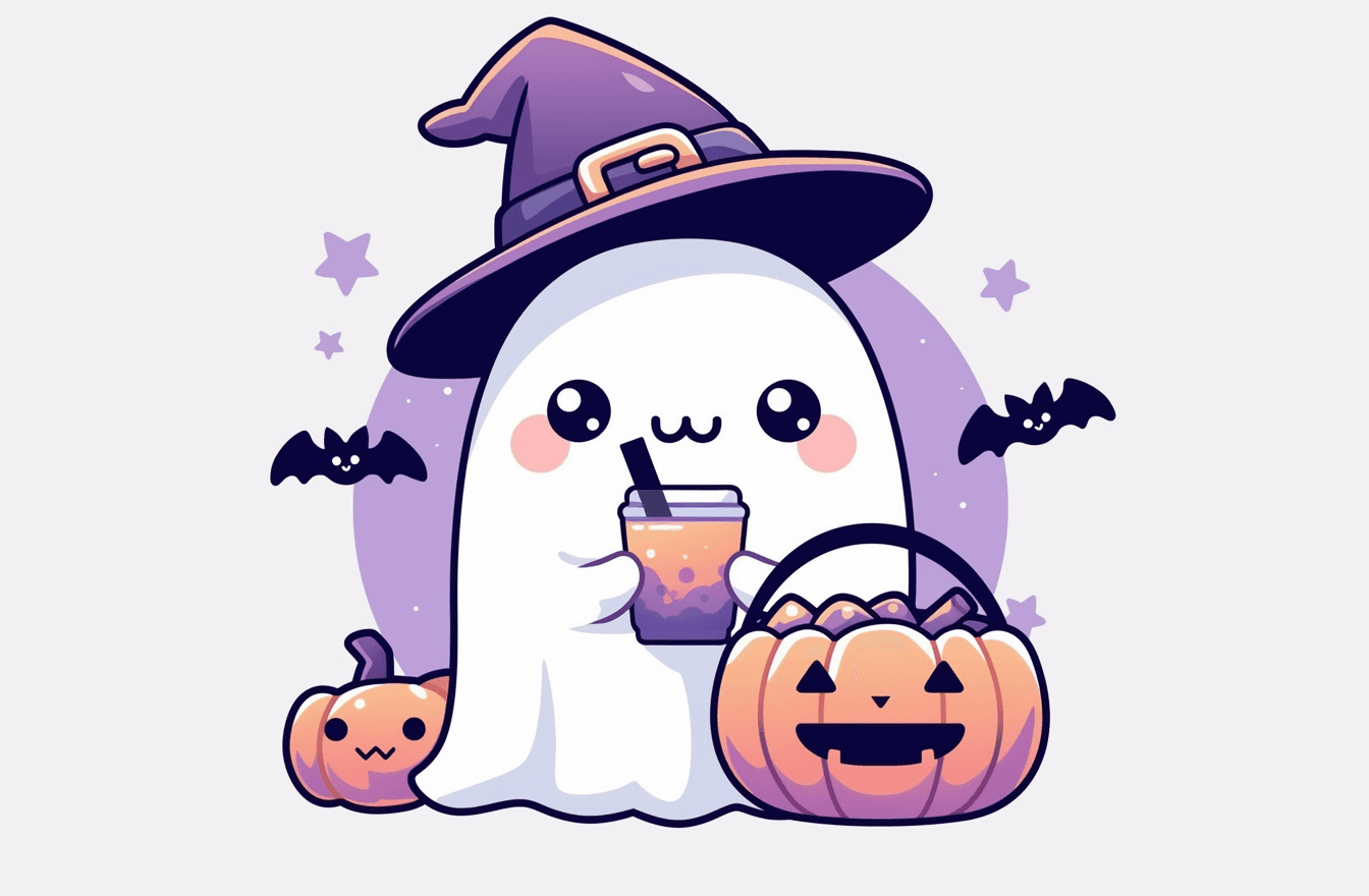 Halloween Ghost 504 original repeating artwork
