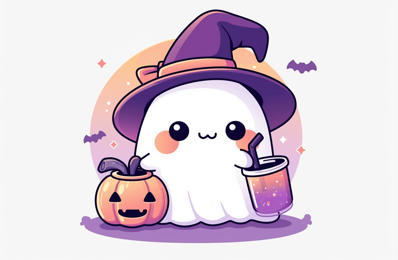 Halloween Ghost 1586 original repeating artwork