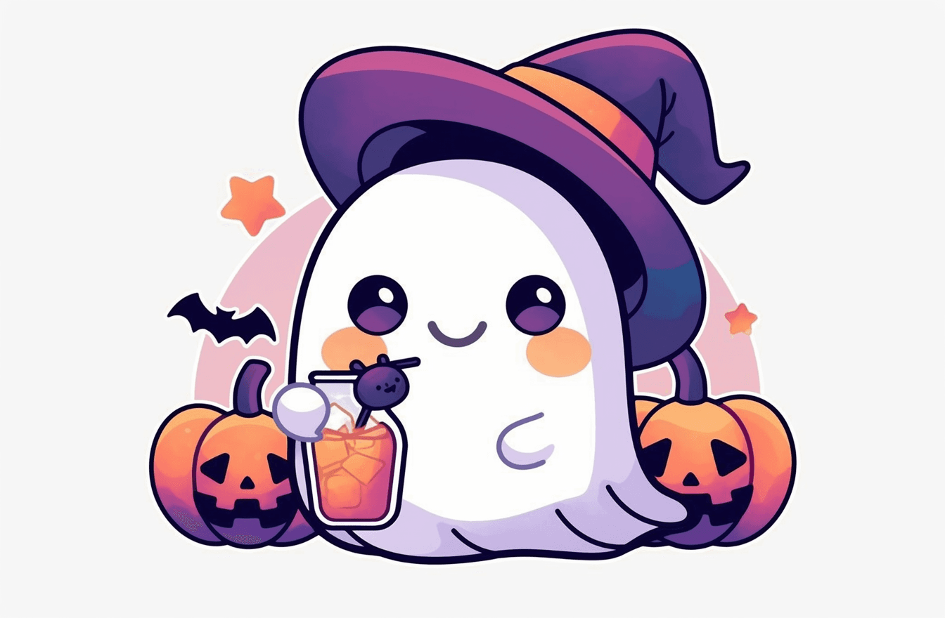 Halloween Ghost 266 original repeating artwork