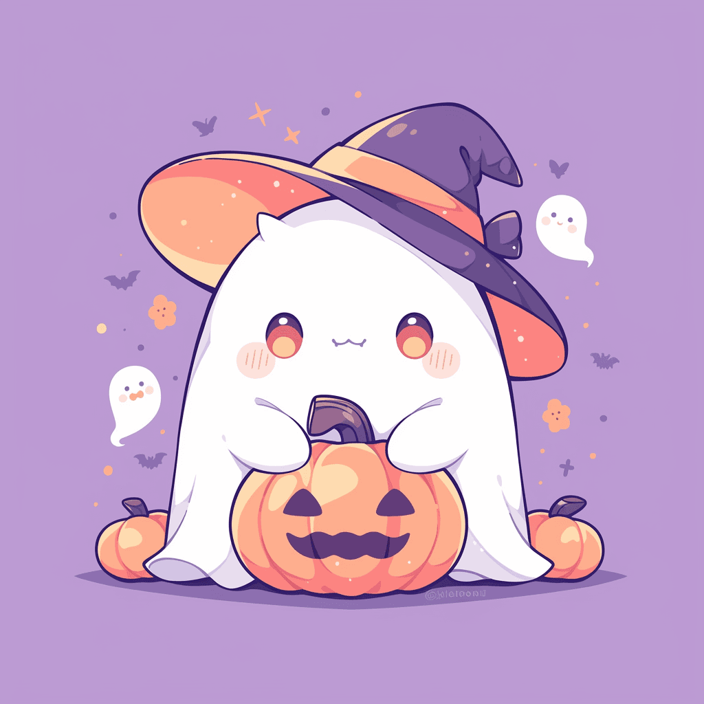 Halloween Ghost 396 original repeating artwork
