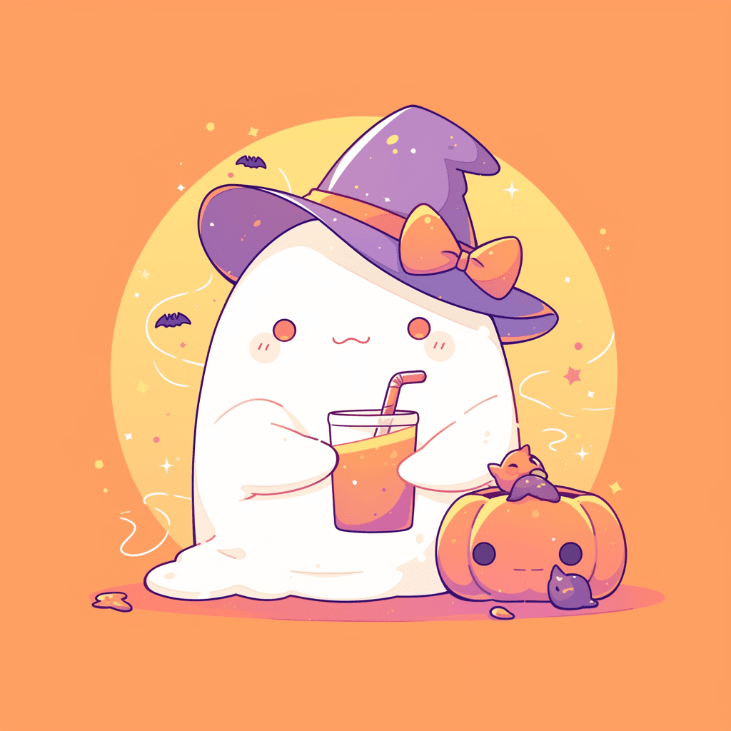 Halloween Ghost 528 original repeating artwork