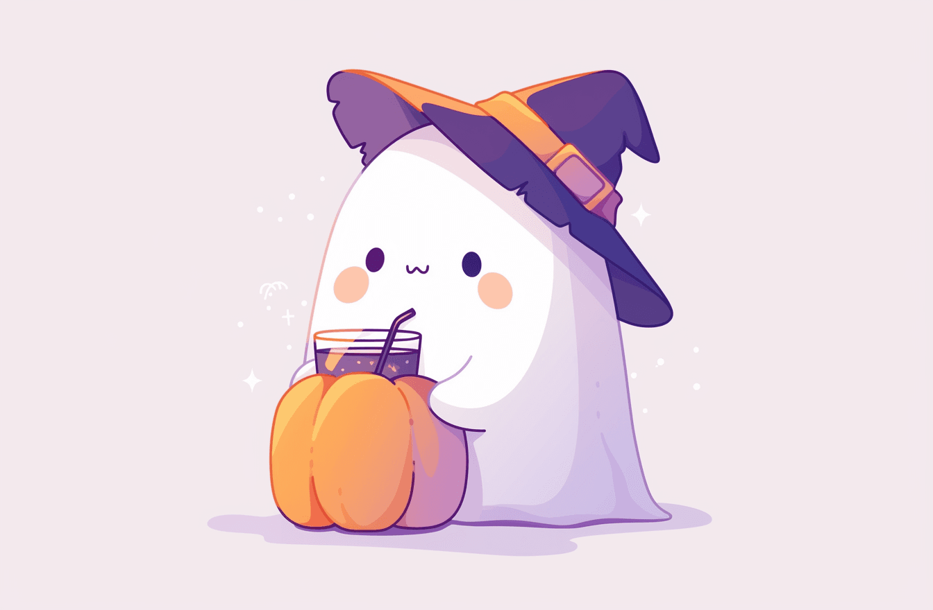 Halloween Ghost 1603 original repeating artwork