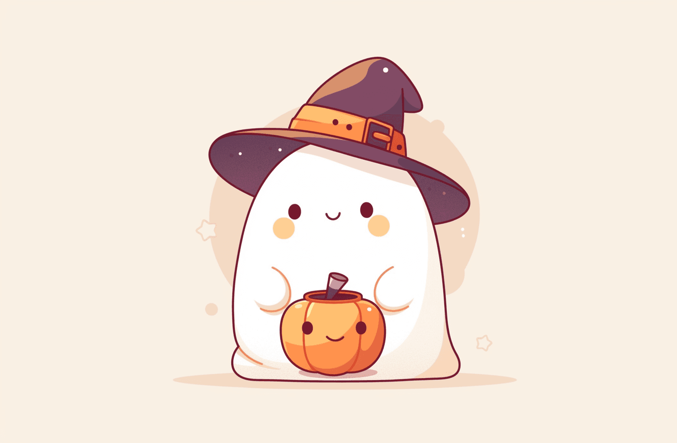 Halloween Ghost 307 original repeating artwork