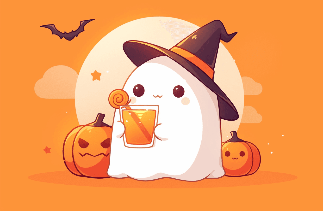 Halloween Ghost 144 original repeating artwork