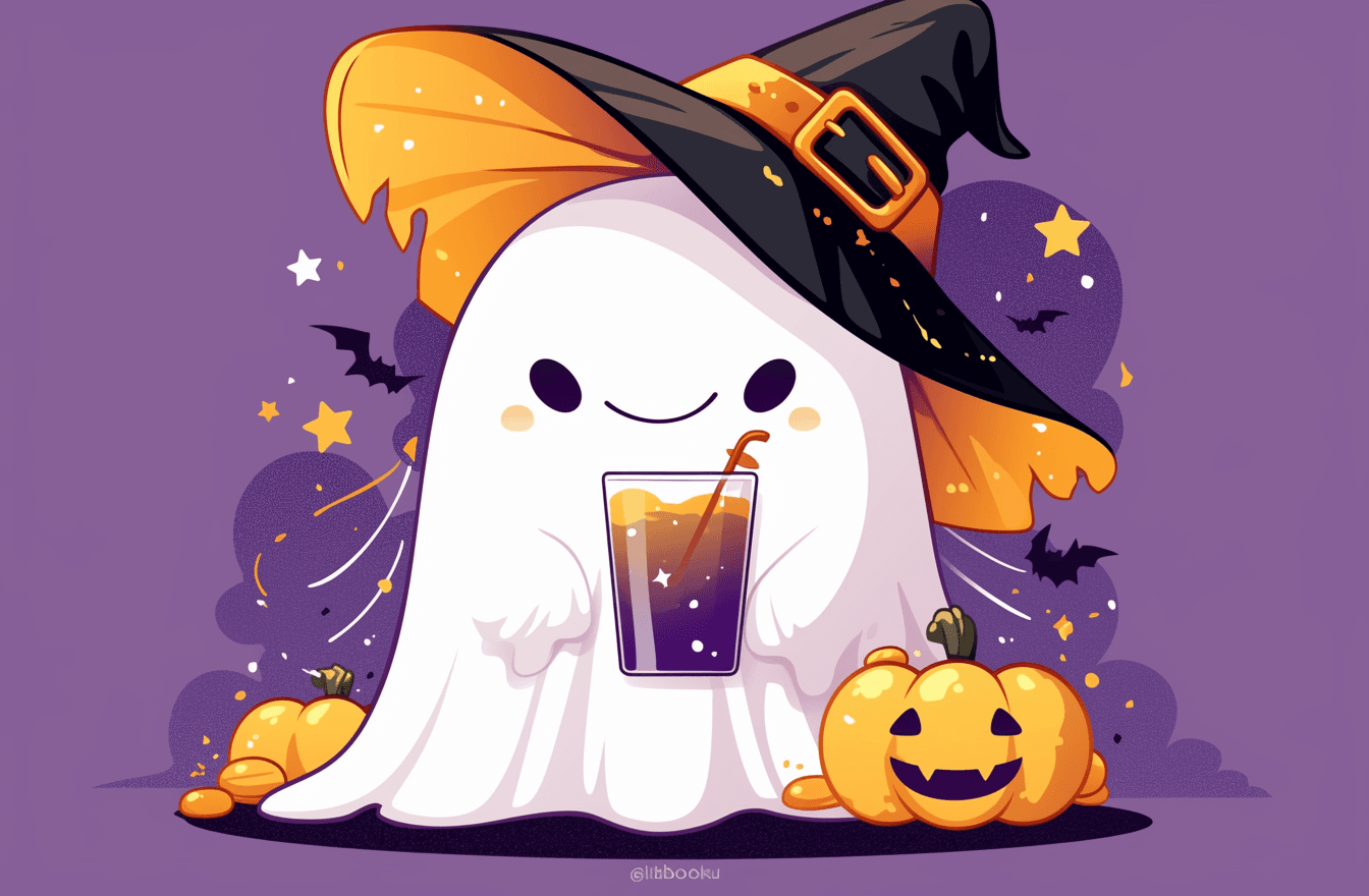Halloween Ghost 001 original repeating artwork