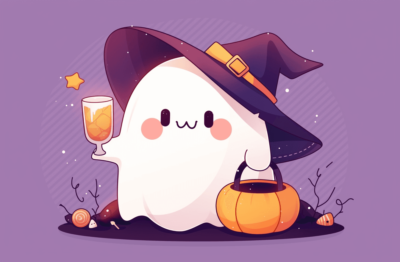 Halloween Ghost 1542 original repeating artwork
