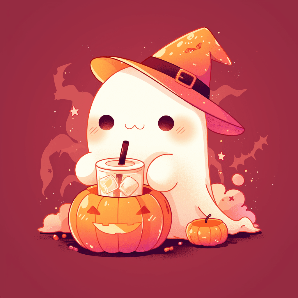 Halloween Ghost 321 original repeating artwork