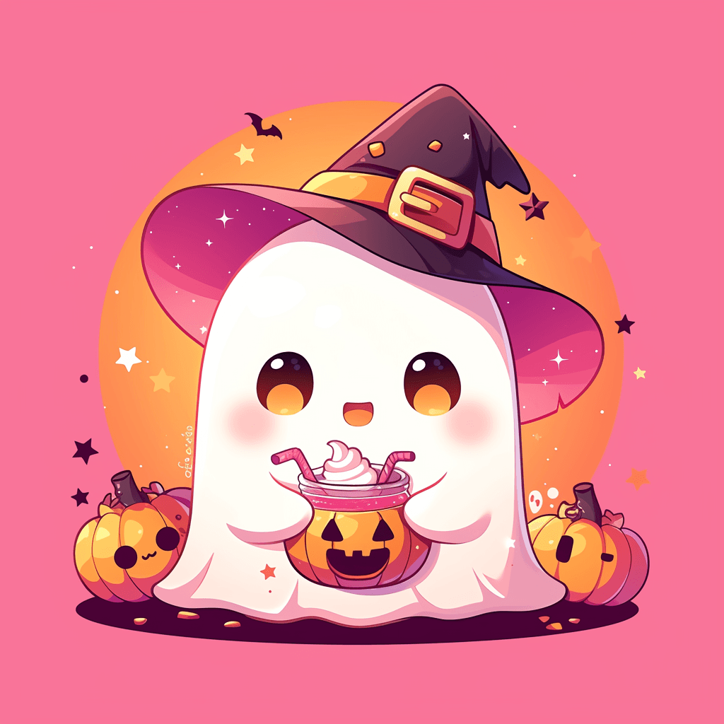 Halloween Ghost 1513 original repeating artwork