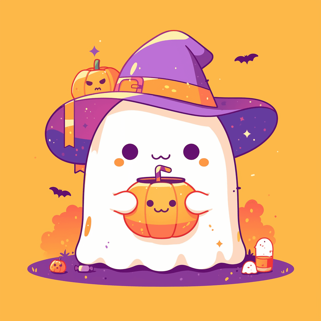 Halloween Ghost 914 original repeating artwork