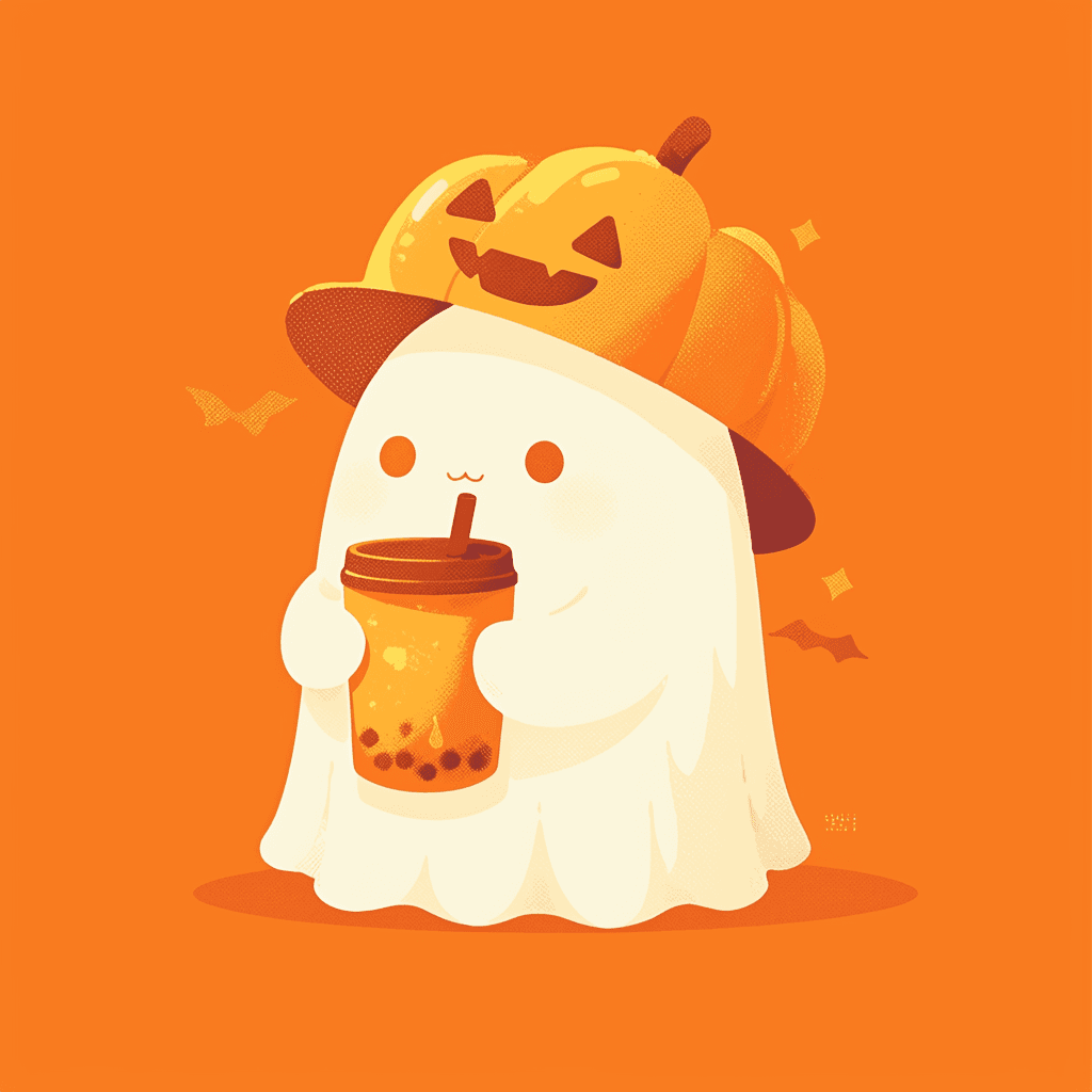 Halloween Ghost 453 original repeating artwork