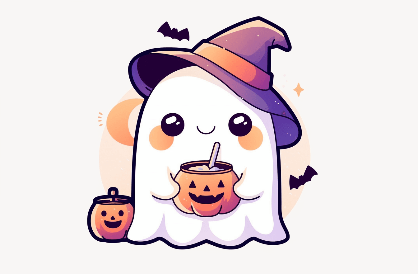 Halloween Ghost 1636 original repeating artwork