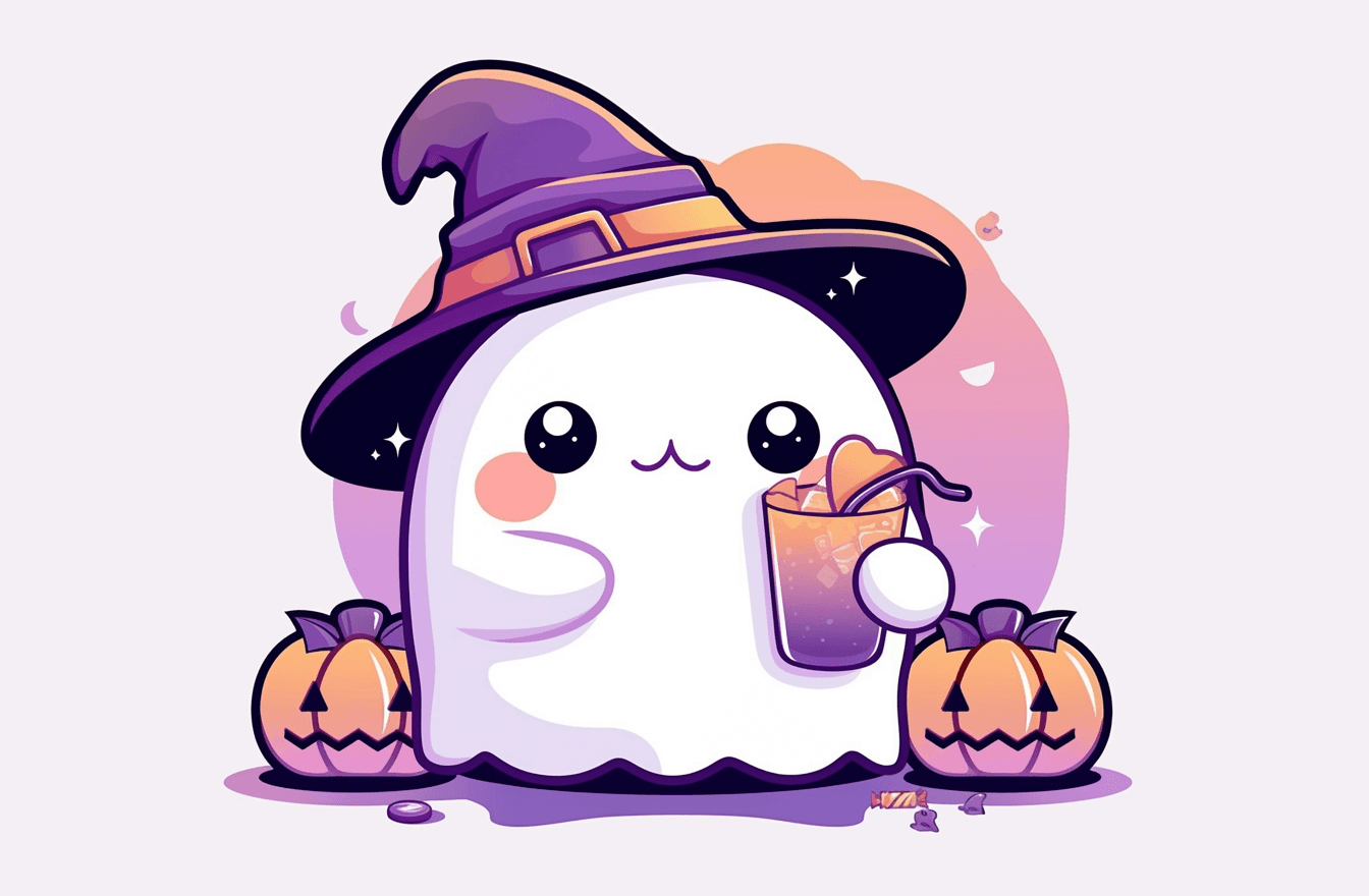 Halloween Ghost 441 original repeating artwork