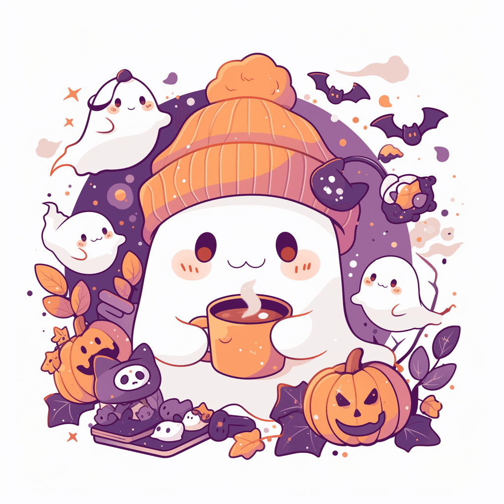Halloween Ghost 797 original repeating artwork
