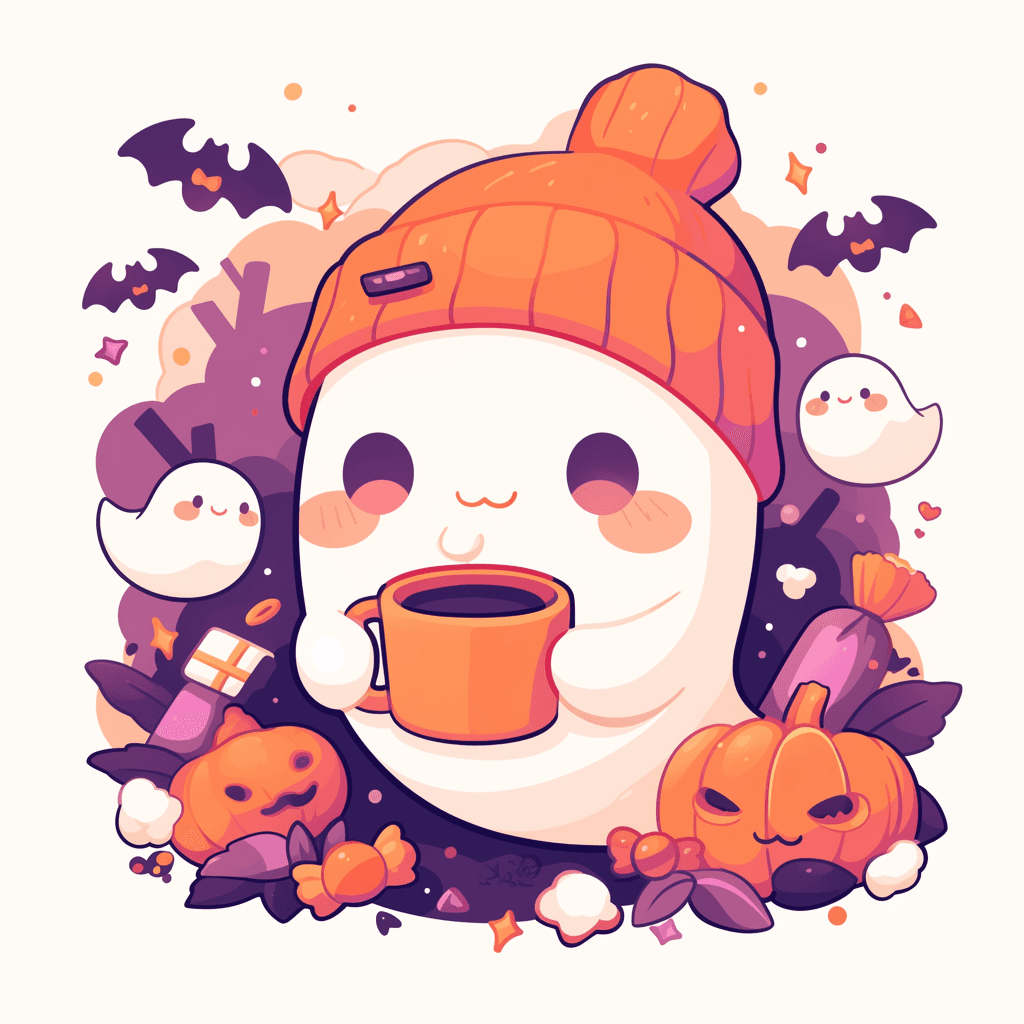 Halloween Ghost 972 original repeating artwork