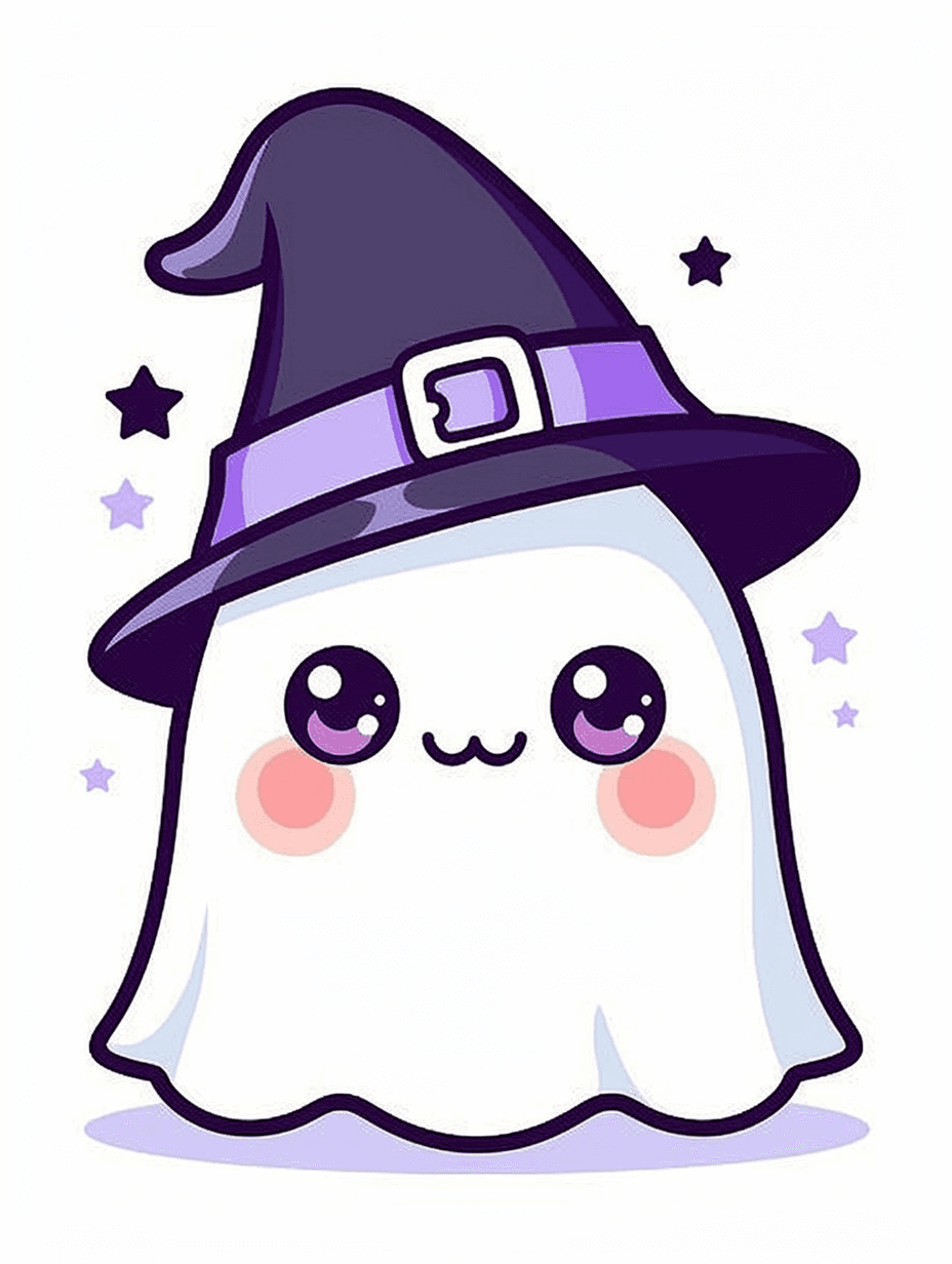 Halloween Ghost Point original repeating artwork