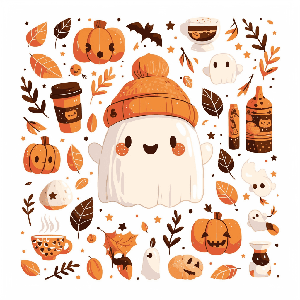Halloween Ghost 573 original repeating artwork