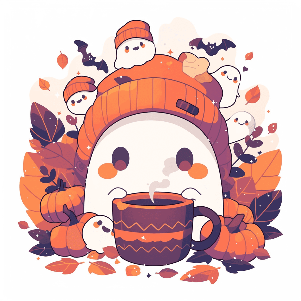 Halloween Ghost 445 original repeating artwork