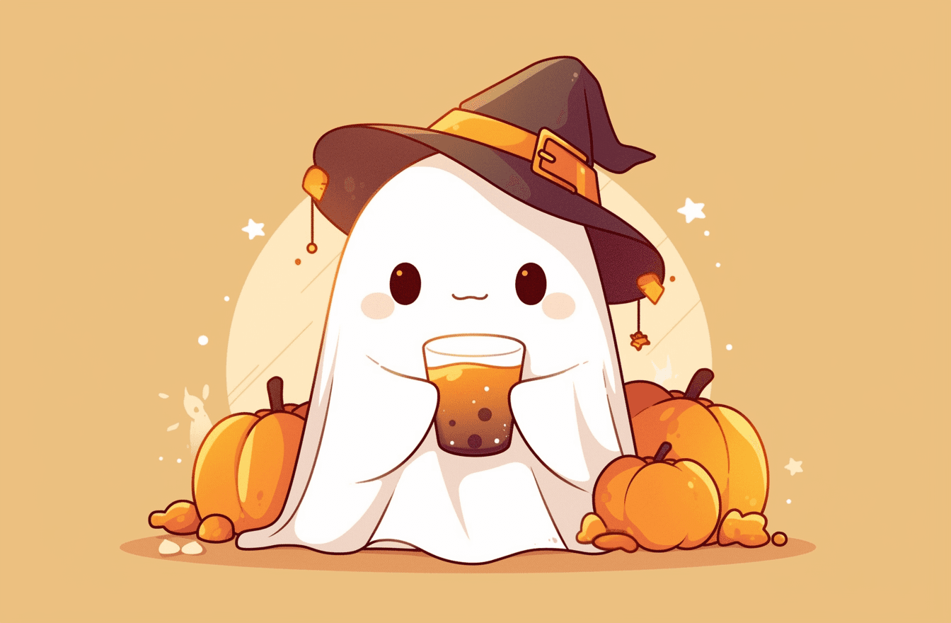 Halloween Ghost 1390 original repeating artwork