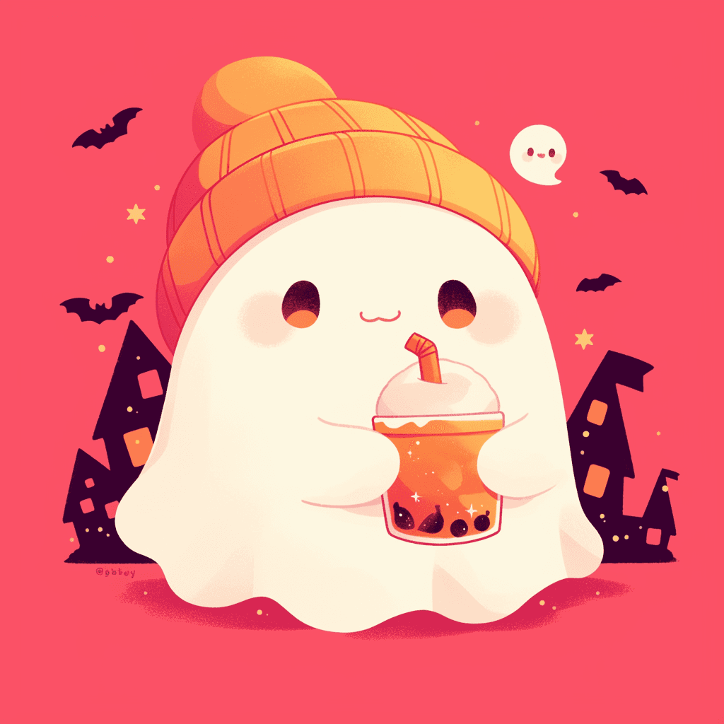 Halloween Ghost 1540 original repeating artwork
