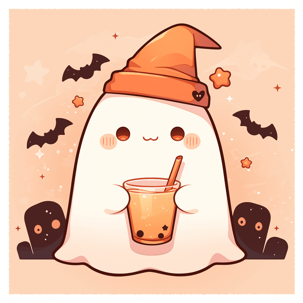 Halloween Ghost 006 original repeating artwork
