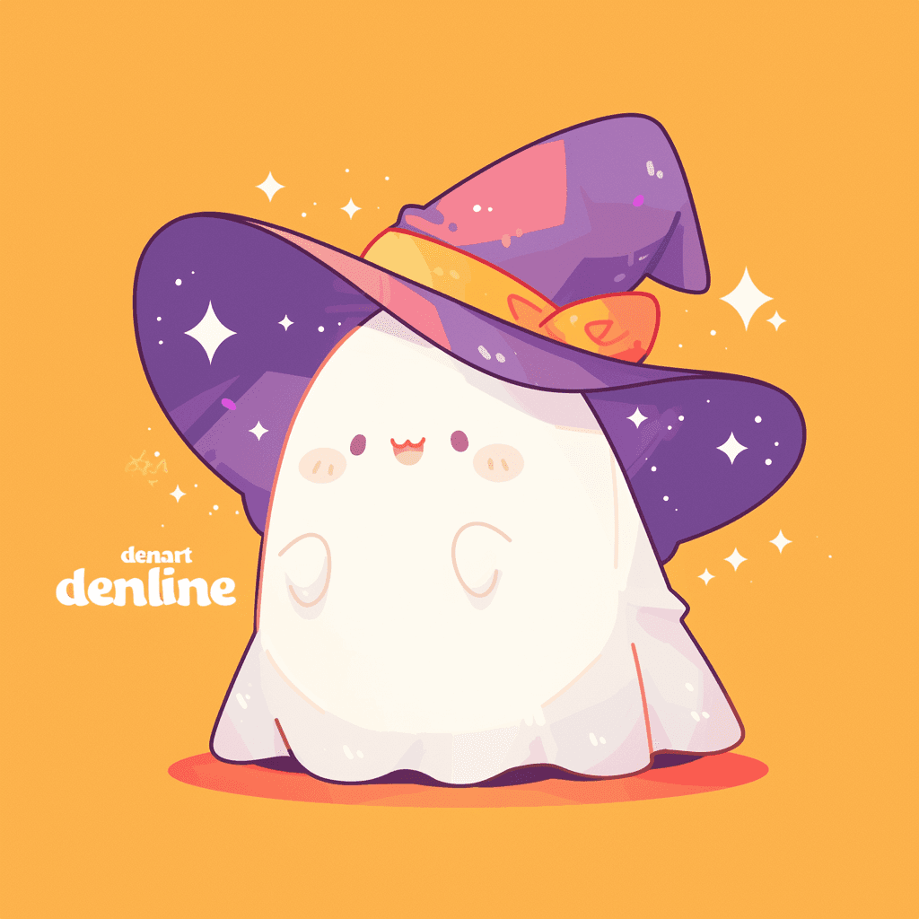 Halloween Ghost 1543 original repeating artwork