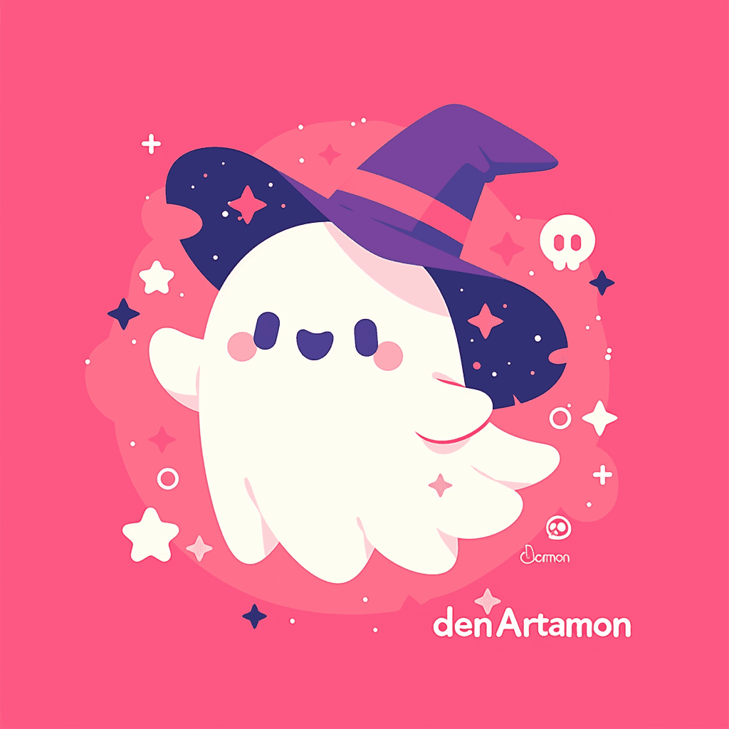 Halloween Ghost 1650 original repeating artwork