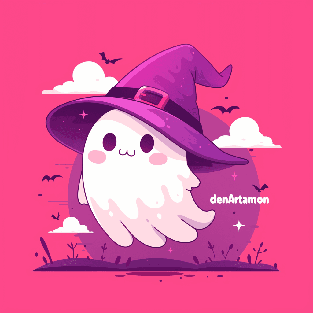 Halloween Ghost 1634 original repeating artwork