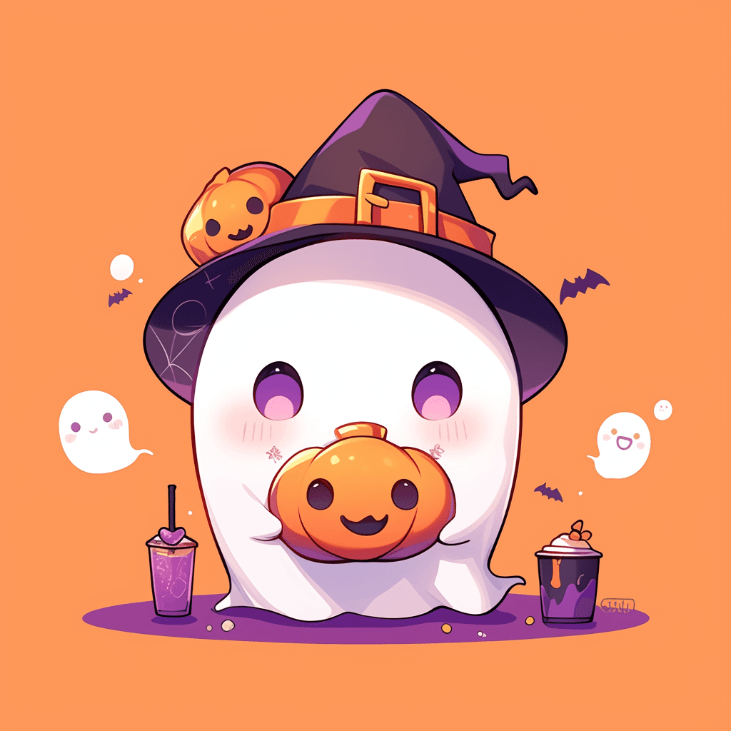 Halloween Ghost 1479 original repeating artwork