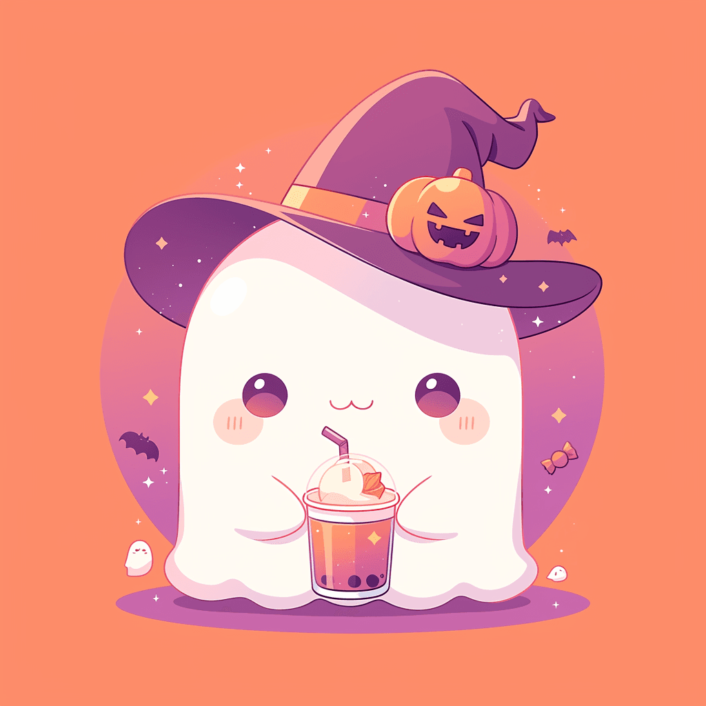 Halloween Ghost 567 original repeating artwork