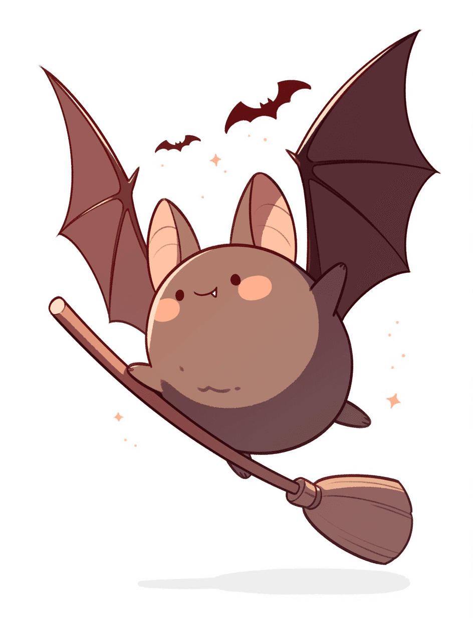 Halloween Bat Parade original repeating artwork
