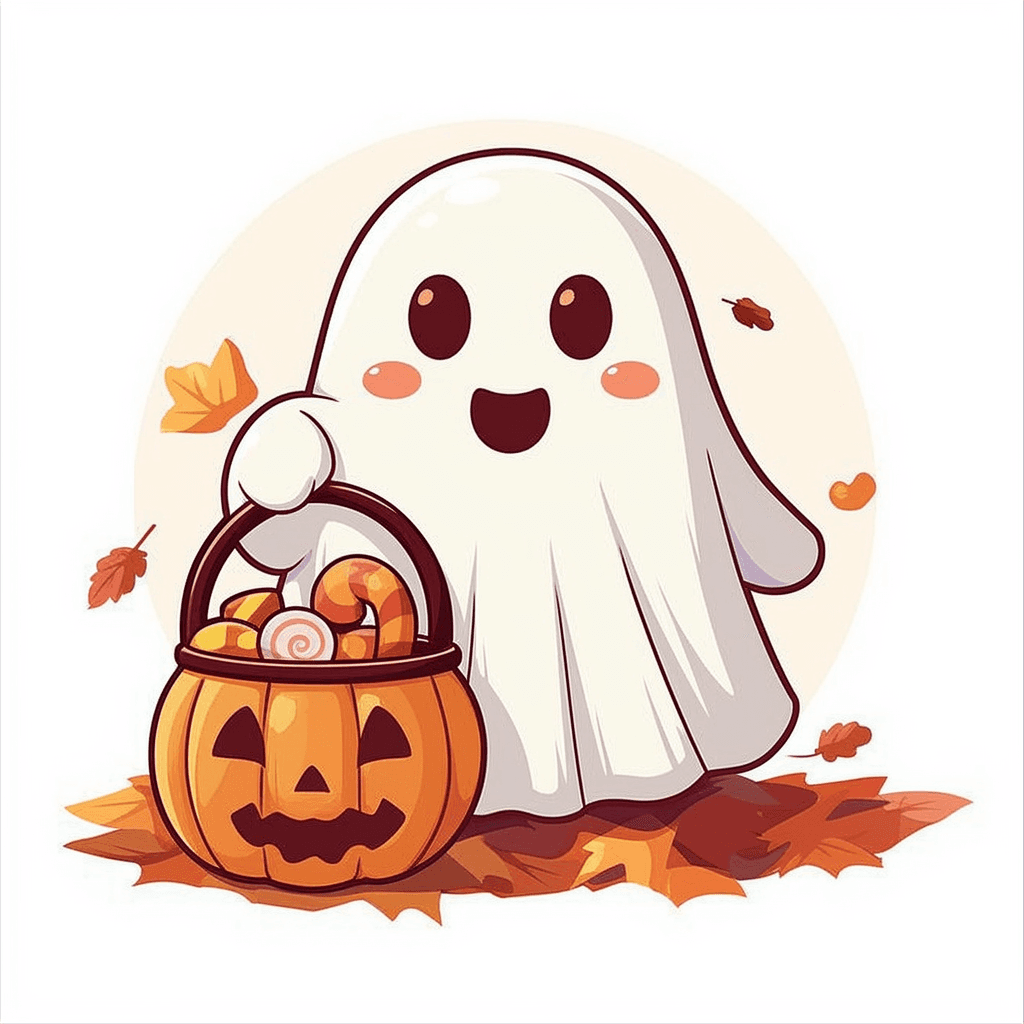 Halloween Ghost 095 original repeating artwork