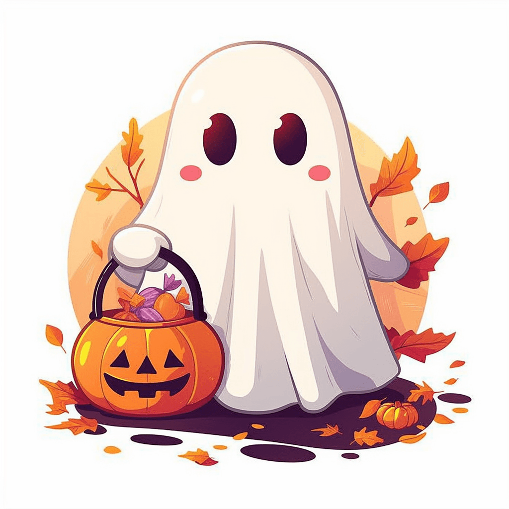 Halloween Ghost 1497 original repeating artwork