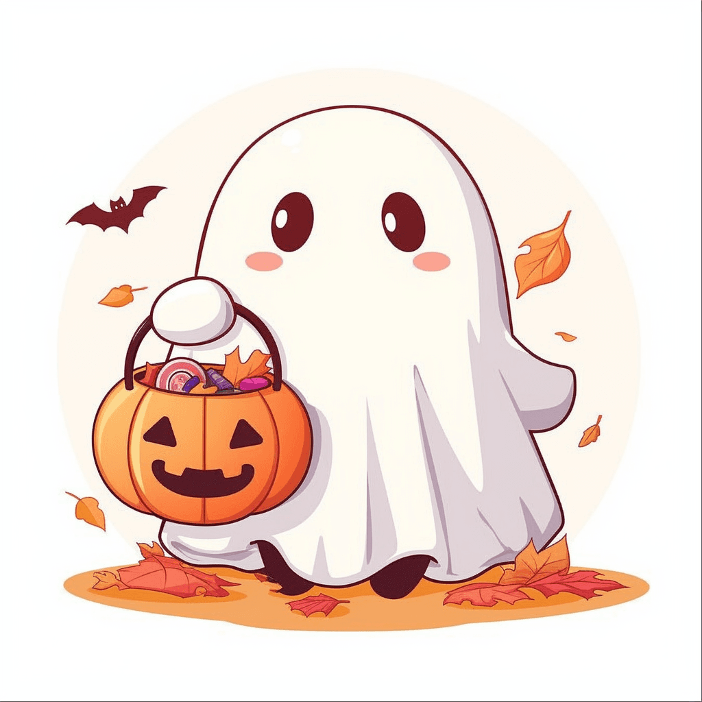 Halloween Ghost 1661 original repeating artwork
