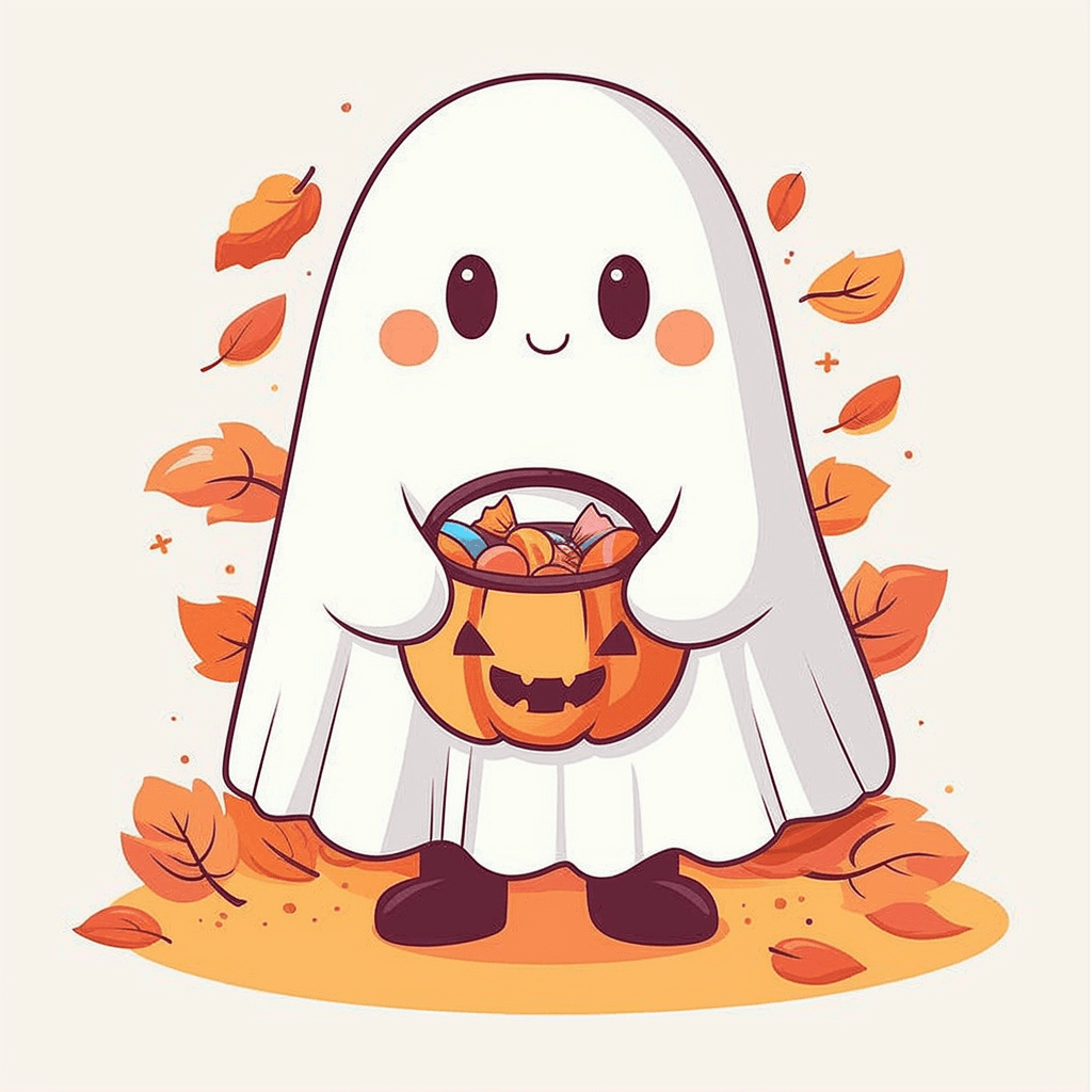 Halloween Ghost 901 original repeating artwork