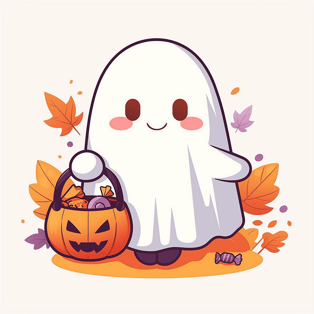Halloween Ghost 254 original repeating artwork