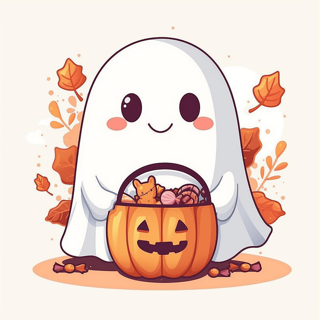 Halloween Ghost 1633 original repeating artwork