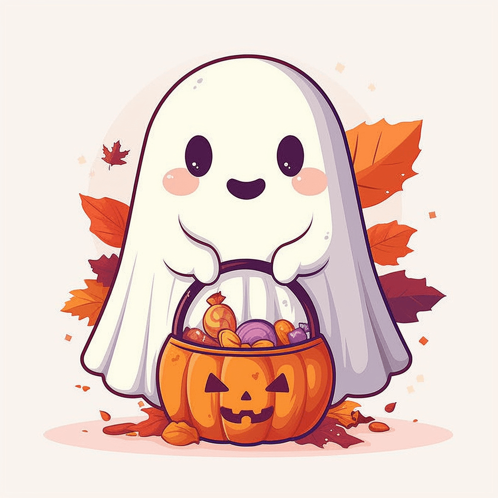 Halloween Ghost 1548 original repeating artwork