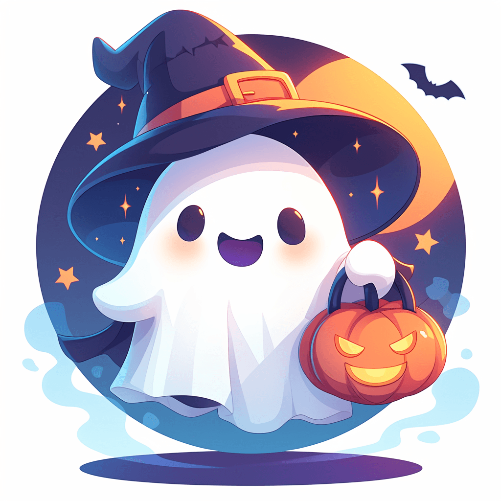 Halloween Ghost 054 original repeating artwork
