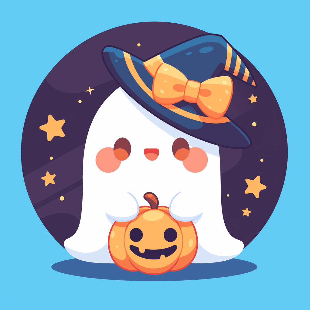 Halloween Ghost 1645 original repeating artwork