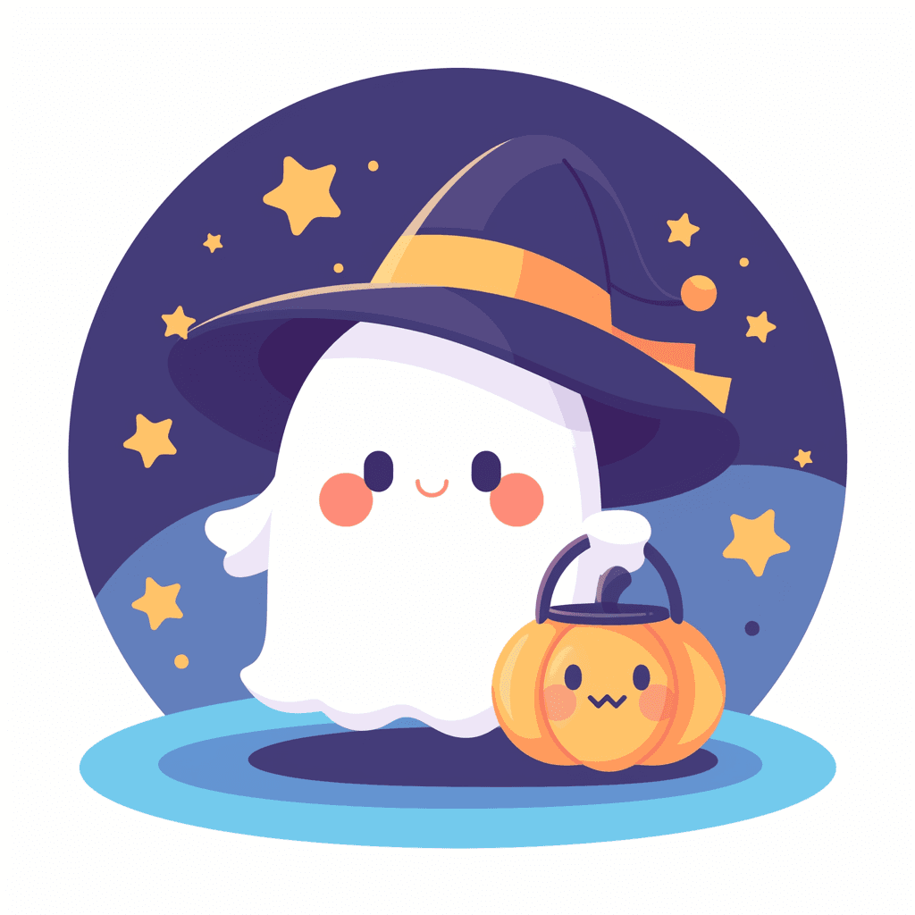 Halloween Ghost 097 original repeating artwork